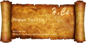 Hogya Csilla névjegykártya